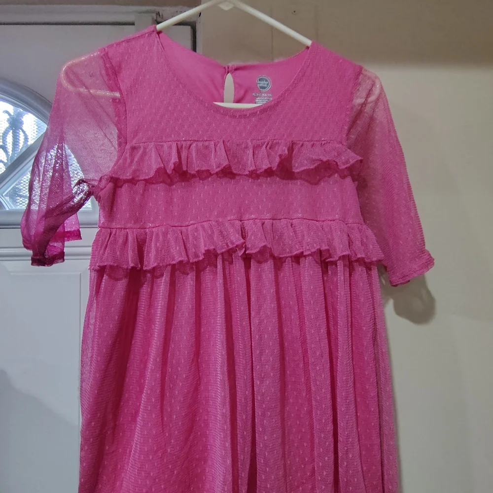 Wonder Nation Fuchsia Ruffle Top - Picture 1 of 3
